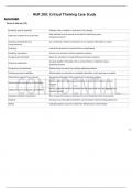 NUR 200&lowbar; Critical Thinking Case Study With Correct Answers Graded A