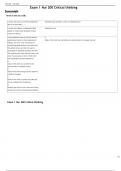 Exam 1 Nur 200 Critical thinking With Correct Answers Graded A