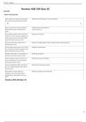 Hondros NUR 200 Quiz -2 With Correct Answers Graded A