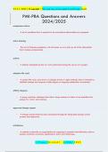 PMI-PBA Questions and Answers  2024&sol;202