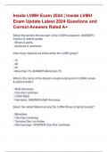 Inside LVMH Exam 2024 &vert; Inside LVMH  Exam Update Latest 2024 Questions and  Correct Answers Rated A&plus; 