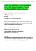 WHNP Certification Practice Questions with 100&percnt; Correct Answers &vert; Latest Version &lpar;2024&sol;2025&rpar; Expert Verified