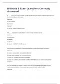 BIM Unit 5 Exam Questions Correctly Answered&period;