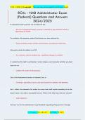 RCAL - NAB Administrator Exam  &lpar;Federal&rpar; Questions and Answers  2024&sol;2025
