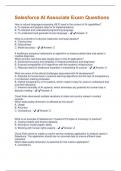 Salesforce AI Associate Exam Questions And Answers Rated 100&percnt; Correct