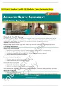 Summary NURS 612 Shadow Health All Modules Cases Instructor Keys&comma; Complete Latest &lpar;2024&sol;2025&rpar; Complete A&plus; Solutions Guide