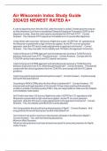 Air Wisconsin Indoc Study Guide 2024&sol;25 NEWEST RATED A&plus;