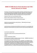 NURS 310 HESI Review Exam Questions And 100&percnt; Correct Answers A&plus; Graded