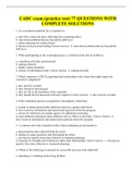 CADC exam &lpar;practice test&rpar; 77 QUESTIONS WITH COMPLETE SOLUTIONS