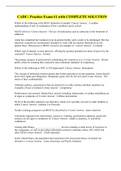 CADC&colon; Practice Exam &num;1 with COMPLETE SOLUTION