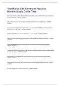 True&sol;False BIM Semester Practice Review Study Guide Test&period;