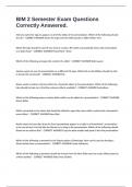 BIM 2 Semester Exam Questions Correctly Answered&period;
