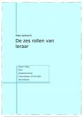 Rijke opdracht BT2&period;1&comma; de zes rollen van leraar