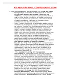CHAMBERLAIN COLLEGE ATI MED SURG FINAL CO&period;MPREHENSIVE EXAM QUESTIONS AND ANSWERS