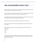 HM1 ADVANCEMENT MOCK TEST exam 2022&sol;2023 with 100&percnt; correct answers