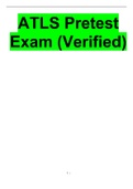 ATLS Pretest Exam (Verified) (2022-2023).