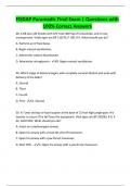 FISDAP Paramedic Final Exam &vert; Questions with  100&percnt; Correct Answers 