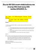 Test Bank-med-surg- all 250 question-exam-elaborations.GRADED A+