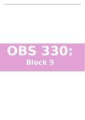 OBS 330: Block 9 notes