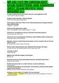 NR 452 VATI RN GREENLIGHT EXAM QUESTIONS AND ANSWERS &lpar;BEST EXAM REVIEW 2022 GRADED A&plus;&rpar;
