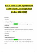 RADT PACKAGE DEAL EXAMS&colon;&colon;&colon;&colon; QUESTIONS AND CORRECT ANSWERS &vert; LATEST UPDATE 2024&sol;2025