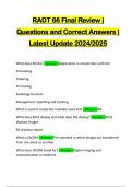 RADT 66 Final Review &vert; Questions and Correct Answers &vert; Latest Update 2024&sol;2025