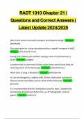 RADT BUNDLED EXAMS&colon;&colon;&colon;&colon; QUESTIONS AND CORRECT ANSWERS &vert; LATEST UPDATE 2024&sol;2025