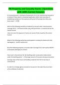 PSI Property and Casualty Exams &vert;Questions  with 100&percnt; Correct Answers 