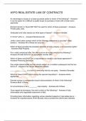 AYPO REAL ESTATE LAW OF CONTRACTS