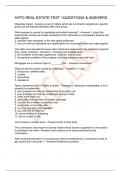 AYPO REAL ESTATE TEST 1QUESTIONS & ANSWERS