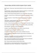 TEXAS REAL ESTATE STATE EXAM STUDY GUIDE