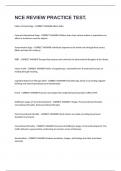 NCE REVIEW PRACTICE TEST&period;