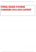 FINAL EXAM COURSE CAREERS 2024-2025 LATEST 