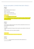 Portage Learning BIOD 121 REVIEW FINAL EXAM&period; MODULE 1