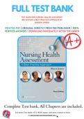 Test Bank For Nursing Health Assessment 3rd Edition A Best Practice Approach by Sharon Jensen 9781496349170 Chapter 1-30 Complete Guide .