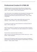 Professional Conduct E questions with complete solutions 2024