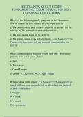EPIC TRAINING COG170 COGITO  FUNDAMENTALS EXAM &lpar;ACTUAL 2024-2025&rpar; QUESTIONS AND ANSWERS