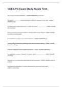NCE&sol;LPC Exam Study Guide Test&period;