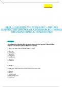 BIOD 151 ANATOMY AND PHYSIOLOGY 1 PORTAGE LEARNING  2024 UPDATED ALL EXAMS&lpar;MODULE 1- MODULE 7&rpar;TESTBANK GRADE A&plus; GUARANTEED&excl;&excl;&excl;