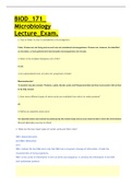 BIOD_171_ Microbiology Lecture_Exam.