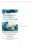 Samenvatting hoofdstuk 4  Methoden en technieken van onderzoek, ISBN: 9789043036450  Onderzoeksvaardigheden (MPM-PM-OV-22)