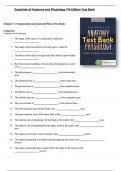 Essentials of Anatomy and Physiology 7th Edition Test Bank by Valerie C&period; Scanlon&comma; Tina Sanders
