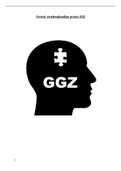 Project Verpleegkundig proces GGZ HBO Verpleegkunde leerjaar 2