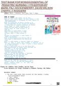 Wong&rsquo;s Essentials of Pediatric Nursing 11th Edition Hockenberry Rodgers Wilson TEST BANK