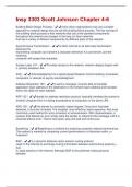 Insy 3303 Scott Johnson Chapter 4-6 Questions &plus; Answers Graded A&plus;