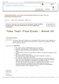 COUN 6306-32, Week 10 Final Exam (25 points)