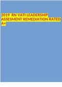 2019 RN VATI LEADERSHIP ASSESMENT REMEDIATION RATED A+