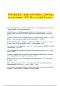 PMK-EE E5 Career Information Questions And Answers 100&percnt; Guaranteed Success&period;