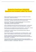 Davita Pct Final Exam 2024&sol;2025 Questions And Answers Latest Top Score&period;