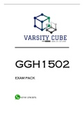 GGH1502 MCQ EXAM PACK 2022